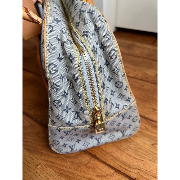 Louis Vuitton LV Mini Lin Marie Navy Monogram Satchel Handbag - Picture 3 of 11